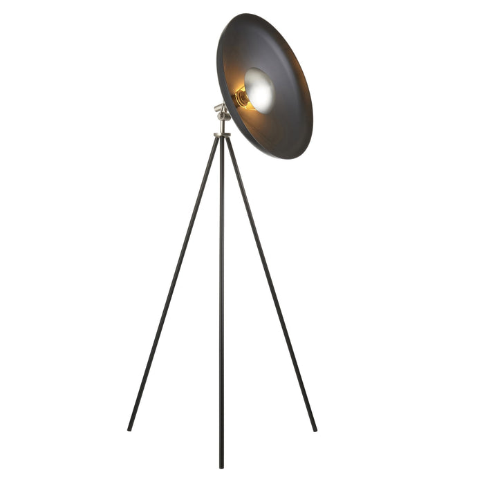 Endon 96562 1 Light Floor Lamp Matt Black & Matt Nickel Plate