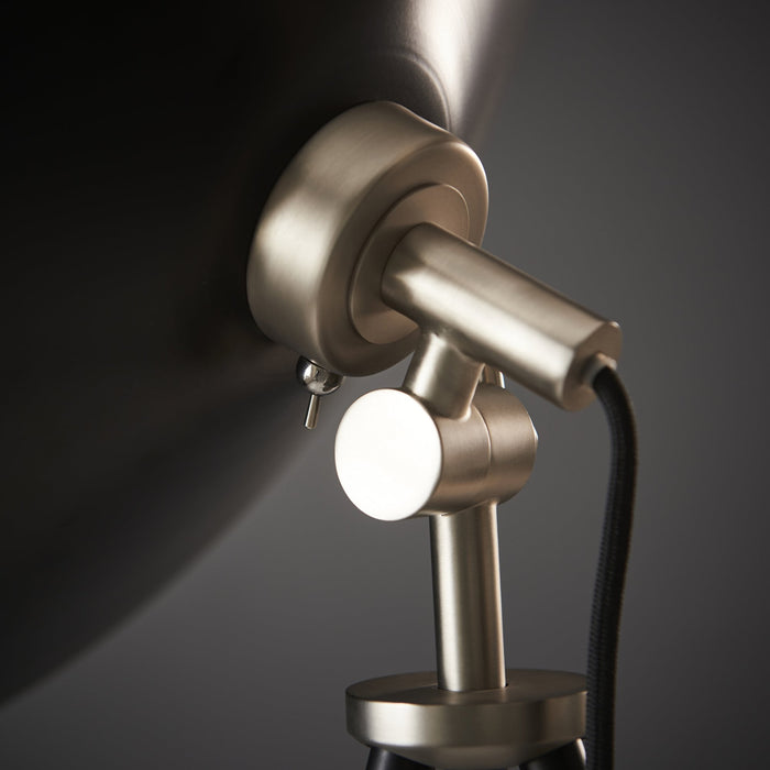 Endon 96562 1 Light Floor Lamp Matt Black & Matt Nickel Plate