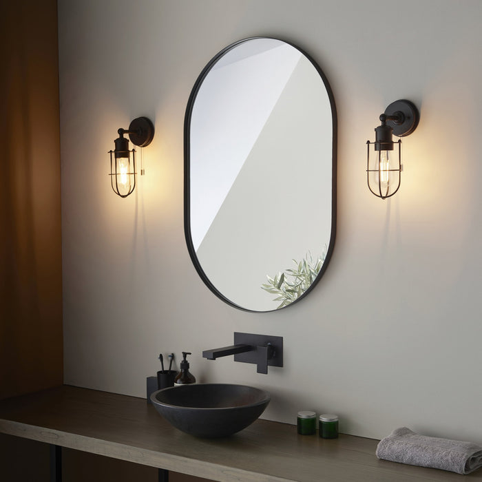 Endon 99948 Bathroom 1 Light Wall Light Matt Black Finish