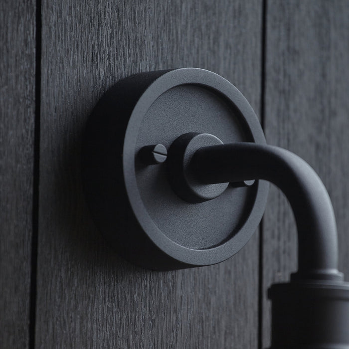 Endon 95884 Outdoor Wall 1 Light Matt Black And Clear Glass