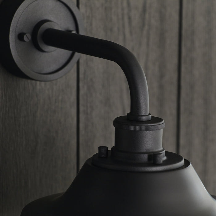 Endon 95888 Outdoor Wall 1 Light Textured And Matt Black With Clear Glass