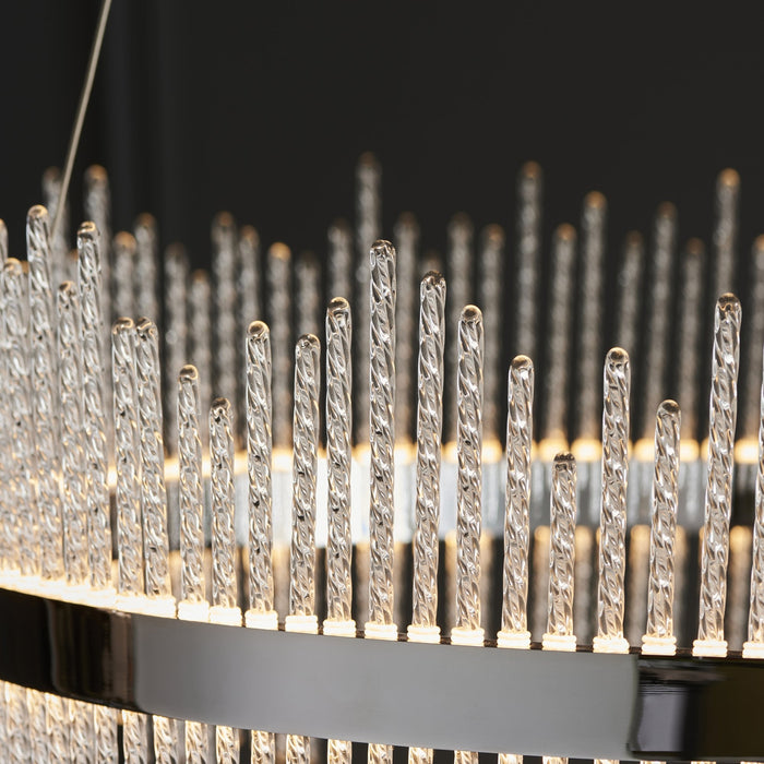 Endon 107108 Pendant LED Light Chrome Plate And Clear Glass