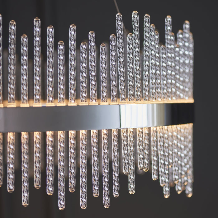 Endon 107108 Pendant LED Light Chrome Plate And Clear Glass