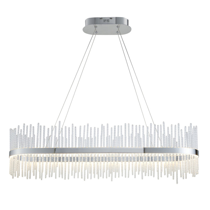 Endon 107109 Pendant LED Light Chrome Plate And Clear Glass