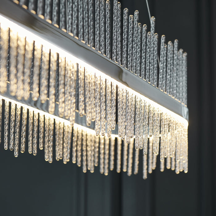 Endon 107109 Pendant LED Light Chrome Plate And Clear Glass
