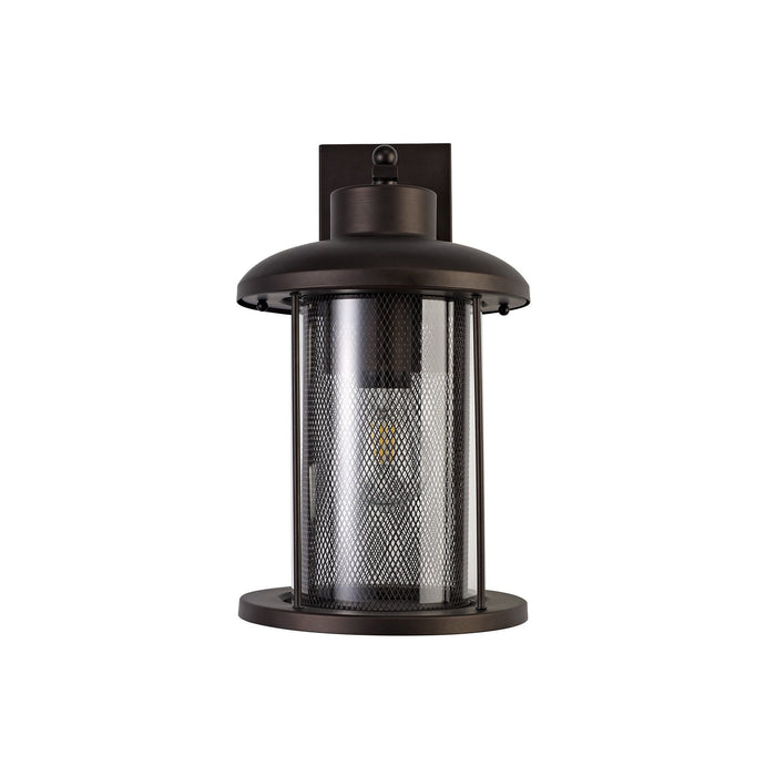 Nelson Lighting NL74319 Argon Outdoor Extra Large Wall Lamp Antique Bronze/Clear Glass