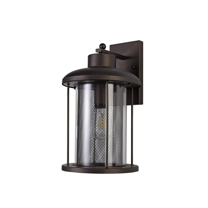Nelson Lighting NL74319 Argon Outdoor Extra Large Wall Lamp Antique Bronze/Clear Glass