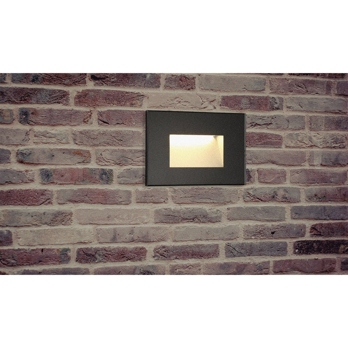 Nelson Lighting NL78289 Katie Outdoor Recessed Rectangle Wall Lamp LED Black