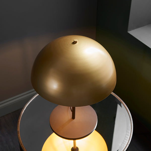 Nelson Lighting NL942695 1 Light Table Lamp Soft Gold & Dark Bronze Effect Paint