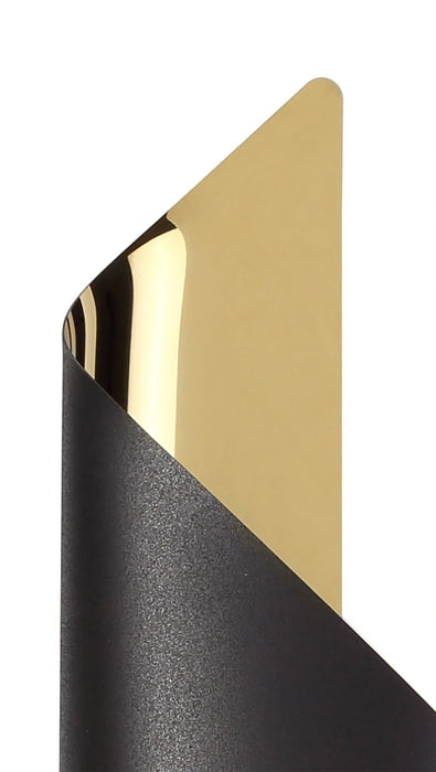 Nelson Lighting NL82769 Kally LED Wall Lamp Large Sand Black/Gold