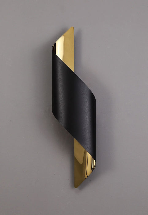 Nelson Lighting NL82769 Kally LED Wall Lamp Large Sand Black/Gold